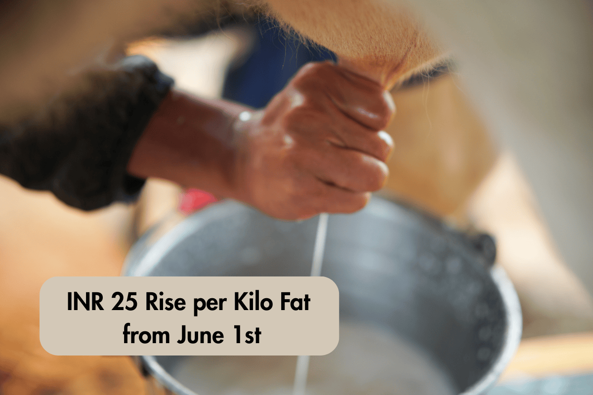 INR 25 Rise per Kilo Fat from June 1st