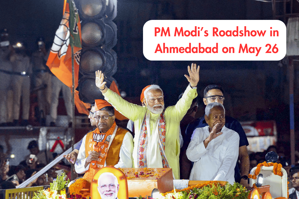 PM Modi’s Roadshow in Ahmedabad on May 26: Traffic Diversions Announced, Key Routes to Remain Closed